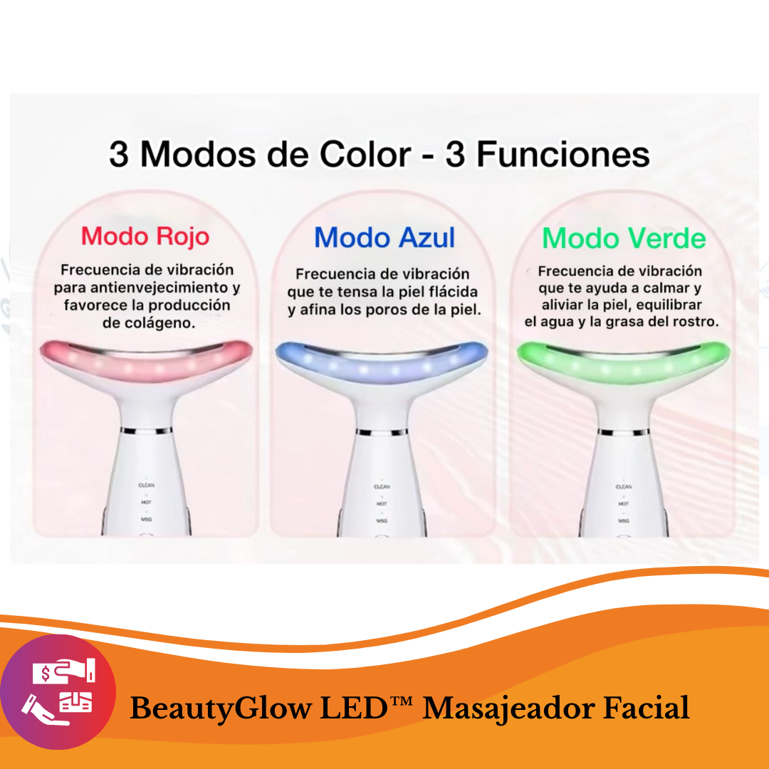 BeautyGlow LED™ Masajeador Facial