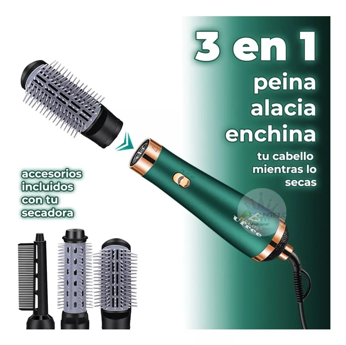 TriBrush™ Cepillo Secador 3 en 1